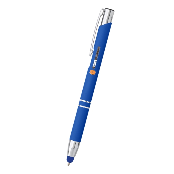 Combination ballpoint/stylus pen with plunger-action mechanism.... from ASI 61125 Hit Promotional Products / Hit®