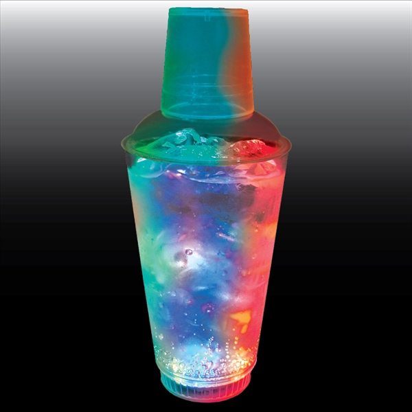 16 oz. Light-Up Plastic Cocktail Shaker. 3 Lights & 6 lighting... from ASI 61952 Howw Mfg Co Inc / Howw USA