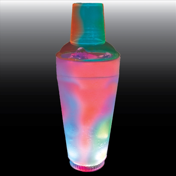 20 oz. Light-Up Plastic Cocktail Shaker. 3 Lights & 6 lighting... from ASI 61952 Howw Mfg Co Inc / Howw USA