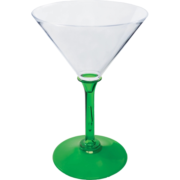 7 oz. Plastic Martini Glass. Clear Bowl w/choice of short or... from ASI 61952 Howw Mfg Co Inc / Howw USA