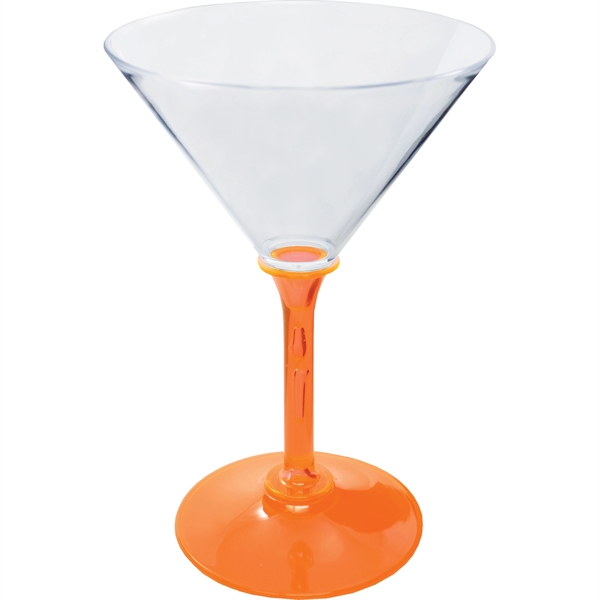 7 oz. Plastic Martini Glass. Clear Bowl w/choice of short or... from ASI 61952 Howw Mfg Co Inc / Howw USA
