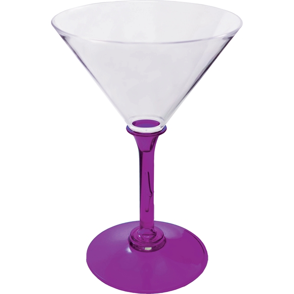 7 oz. Plastic Martini Glass. Clear Bowl w/choice of short or... from ASI 61952 Howw Mfg Co Inc / Howw USA