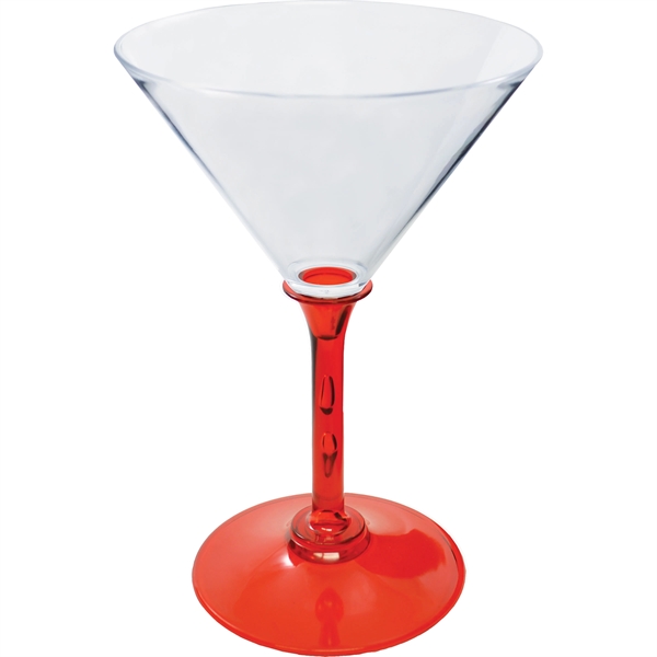 7 oz. Plastic Martini Glass. Clear Bowl w/choice of short or... from ASI 61952 Howw Mfg Co Inc / Howw USA