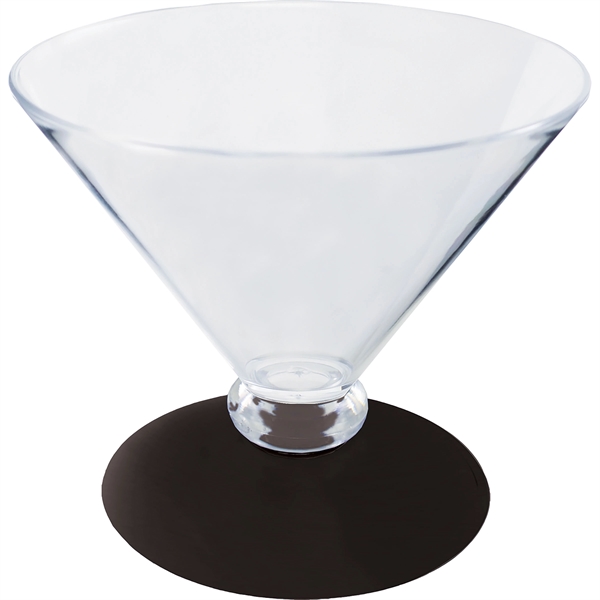 7 oz. Plastic Martini Glass. Clear Bowl w/choice of short or... from ASI 61952 Howw Mfg Co Inc / Howw USA