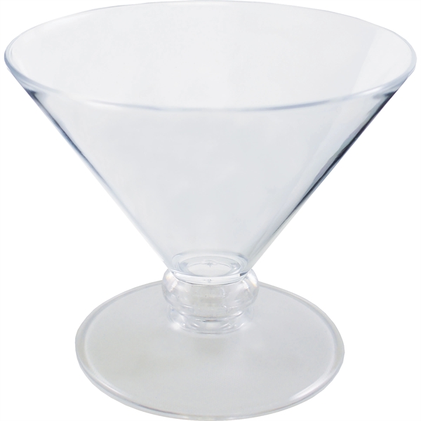 7 oz. Plastic Martini Glass. Clear Bowl w/choice of short or... from ASI 61952 Howw Mfg Co Inc / Howw USA