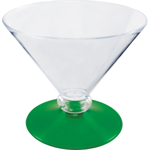 7 oz. Plastic Martini Glass. Clear Bowl w/choice of short or... from ASI 61952 Howw Mfg Co Inc / Howw USA