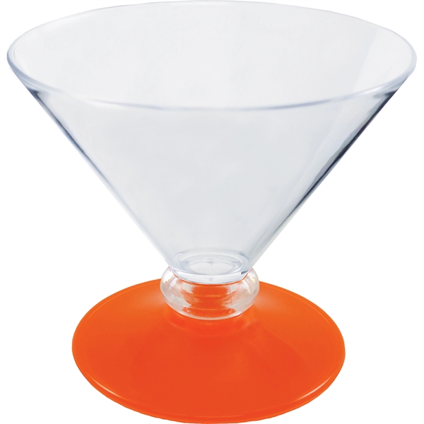 7 oz. Plastic Martini Glass. Clear Bowl w/choice of short or... from ASI 61952 Howw Mfg Co Inc / Howw USA