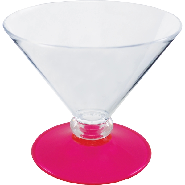 7 oz. Plastic Martini Glass. Clear Bowl w/choice of short or... from ASI 61952 Howw Mfg Co Inc / Howw USA