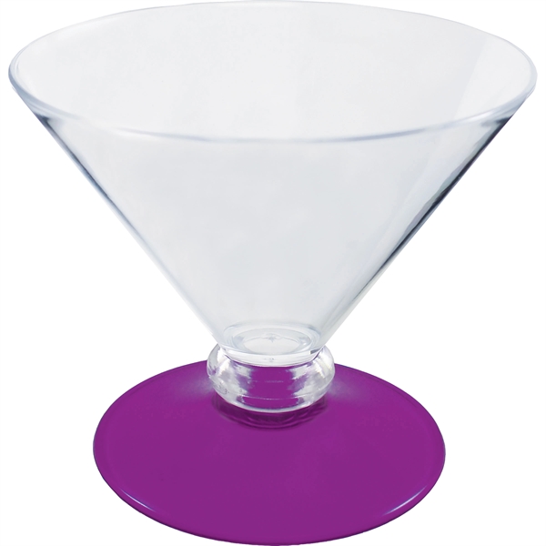 7 oz. Plastic Martini Glass. Clear Bowl w/choice of short or... from ASI 61952 Howw Mfg Co Inc / Howw USA
