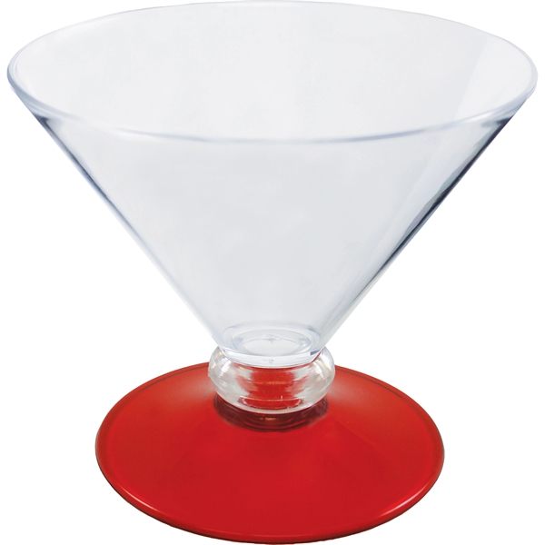 7 oz. Plastic Martini Glass. Clear Bowl w/choice of short or... from ASI 61952 Howw Mfg Co Inc / Howw USA