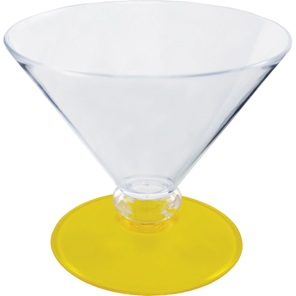 7 oz. Plastic Martini Glass. Clear Bowl w/choice of short or... from ASI 61952 Howw Mfg Co Inc / Howw USA