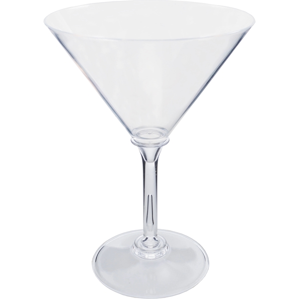 10 oz. Plastic Martini Glass. Clear Bowl w/choice of short or... from ASI 61952 Howw Mfg Co Inc / Howw USA