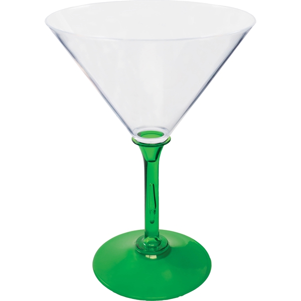 10 oz. Plastic Martini Glass. Clear Bowl w/choice of short or... from ASI 61952 Howw Mfg Co Inc / Howw USA