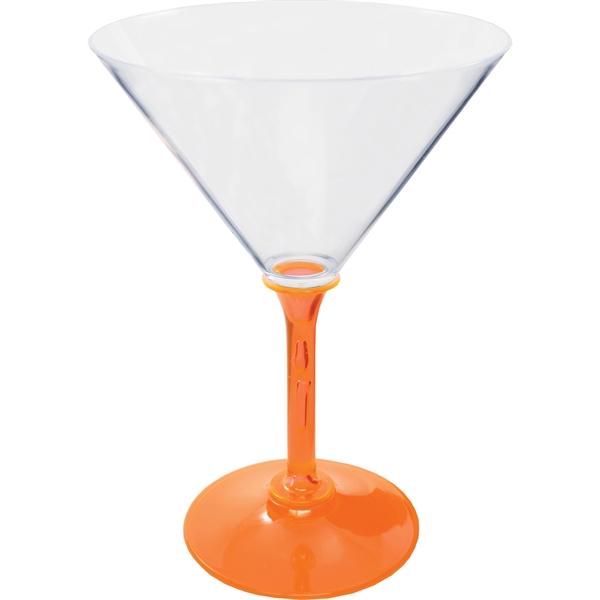 10 oz. Plastic Martini Glass. Clear Bowl w/choice of short or... from ASI 61952 Howw Mfg Co Inc / Howw USA