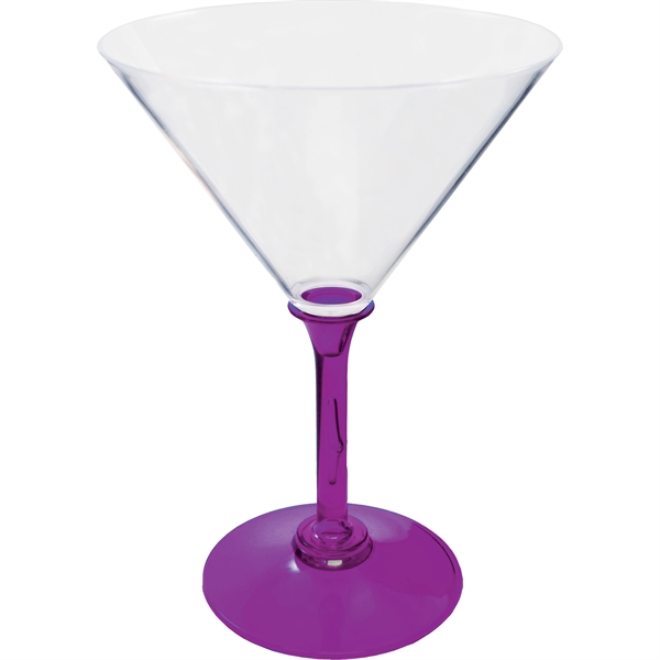 10 oz. Plastic Martini Glass. Clear Bowl w/choice of short or... from ASI 61952 Howw Mfg Co Inc / Howw USA