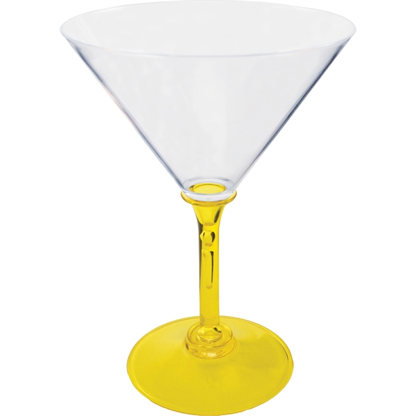 10 oz. Plastic Martini Glass. Clear Bowl w/choice of short or... from ASI 61952 Howw Mfg Co Inc / Howw USA