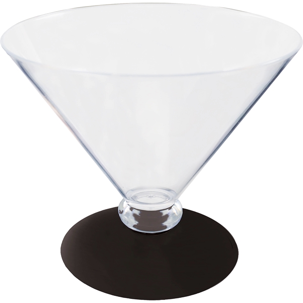 10 oz. Plastic Martini Glass. Clear Bowl w/choice of short or... from ASI 61952 Howw Mfg Co Inc / Howw USA