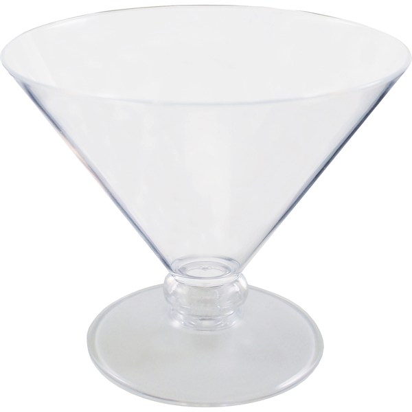 10 oz. Plastic Martini Glass. Clear Bowl w/choice of short or... from ASI 61952 Howw Mfg Co Inc / Howw USA