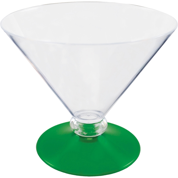10 oz. Plastic Martini Glass. Clear Bowl w/choice of short or... from ASI 61952 Howw Mfg Co Inc / Howw USA
