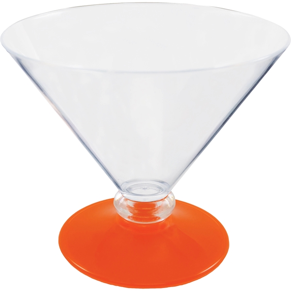 10 oz. Plastic Martini Glass. Clear Bowl w/choice of short or... from ASI 61952 Howw Mfg Co Inc / Howw USA