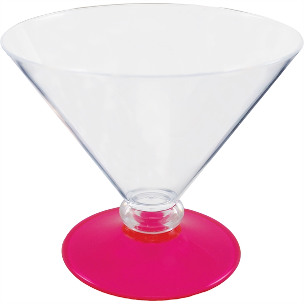 10 oz. Plastic Martini Glass. Clear Bowl w/choice of short or... from ASI 61952 Howw Mfg Co Inc / Howw USA