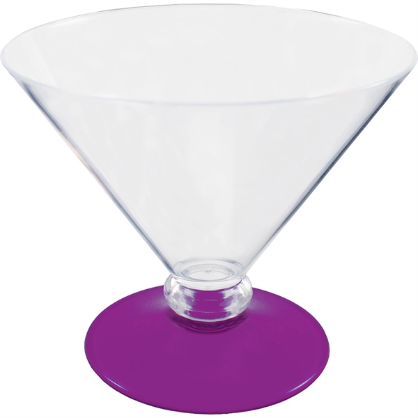 10 oz. Plastic Martini Glass. Clear Bowl w/choice of short or... from ASI 61952 Howw Mfg Co Inc / Howw USA