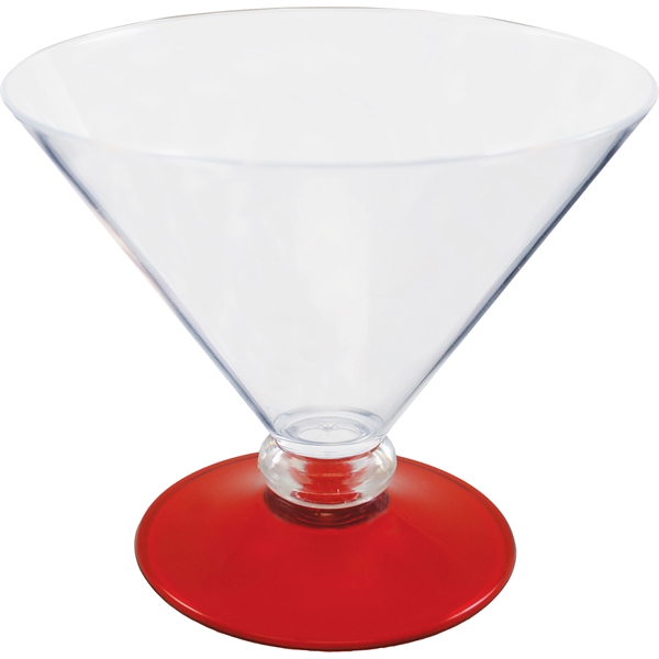 10 oz. Plastic Martini Glass. Clear Bowl w/choice of short or... from ASI 61952 Howw Mfg Co Inc / Howw USA