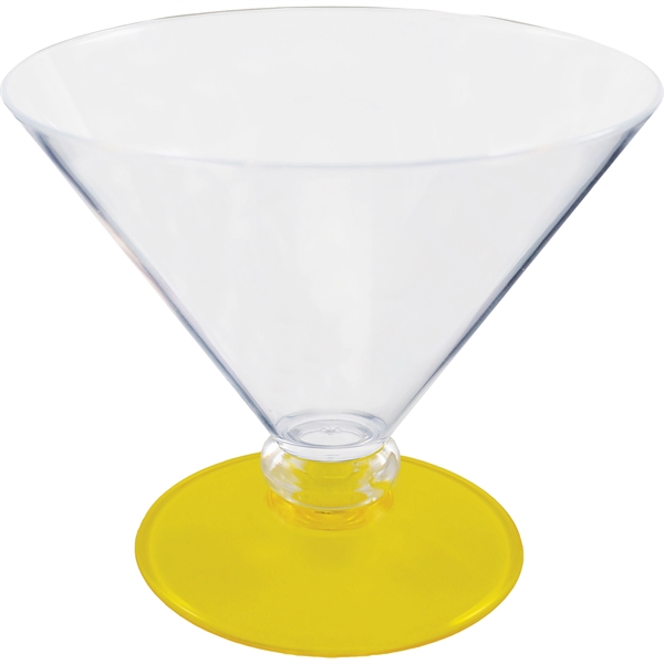 10 oz. Plastic Martini Glass. Clear Bowl w/choice of short or... from ASI 61952 Howw Mfg Co Inc / Howw USA