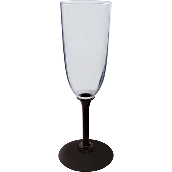 7 oz. Clear Plastic Champagne Glass, choose your color in short... from ASI 61952 Howw Mfg Co Inc / Howw USA