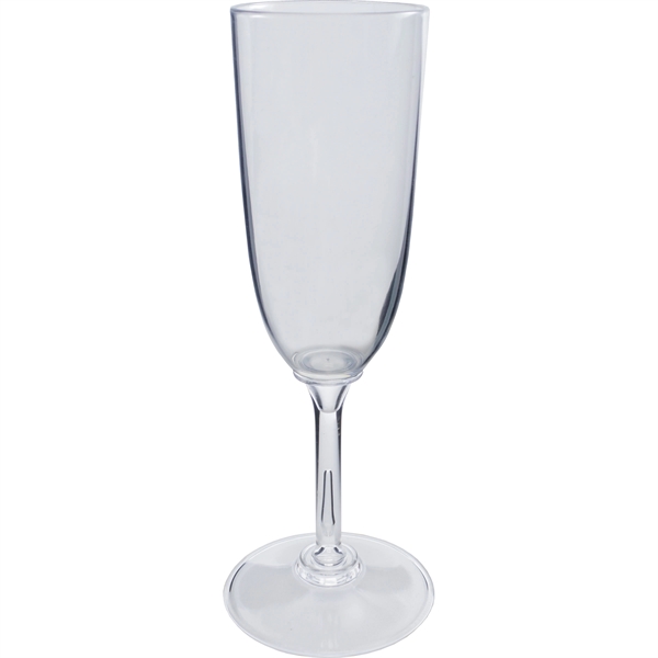7 oz. Clear Plastic Champagne Glass, choose your color in short... from ASI 61952 Howw Mfg Co Inc / Howw USA