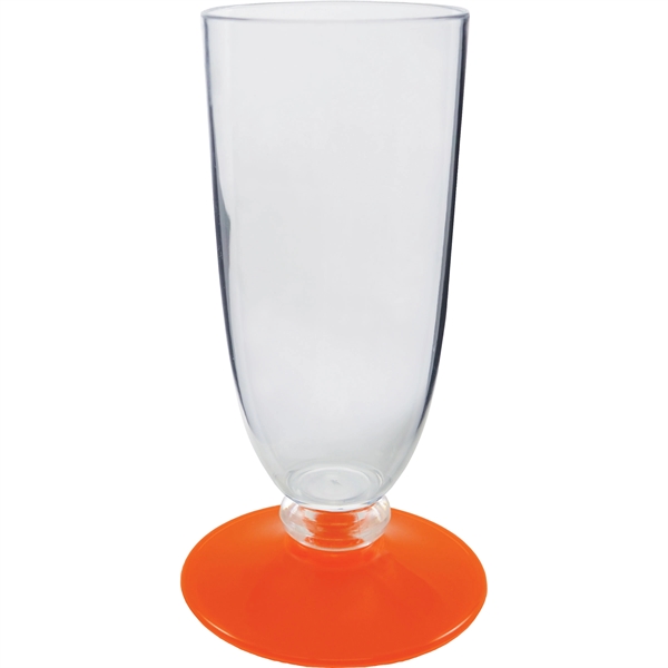 7 oz. Clear Plastic Champagne Glass, choose your color in short... from ASI 61952 Howw Mfg Co Inc / Howw USA