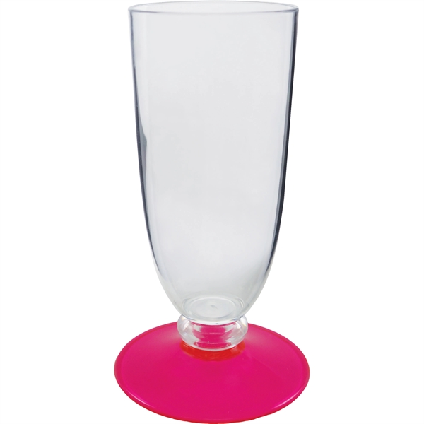 7 oz. Clear Plastic Champagne Glass, choose your color in short... from ASI 61952 Howw Mfg Co Inc / Howw USA