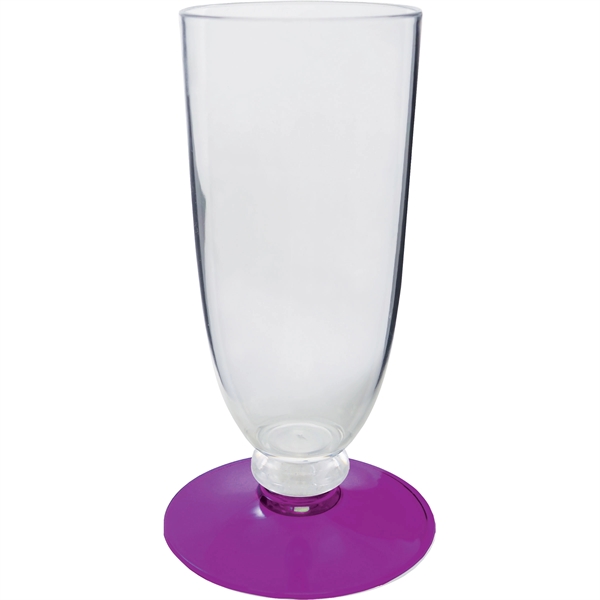 7 oz. Clear Plastic Champagne Glass, choose your color in short... from ASI 61952 Howw Mfg Co Inc / Howw USA