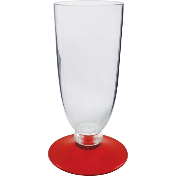 7 oz. Clear Plastic Champagne Glass, choose your color in short... from ASI 61952 Howw Mfg Co Inc / Howw USA