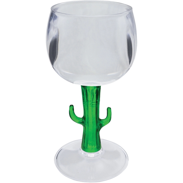 12 oz. Clear Plastic Goblet with choice of 8 novelty stem... from ASI 61952 Howw Mfg Co Inc / Howw USA