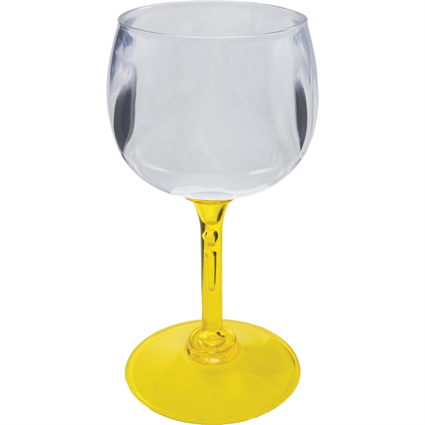 Plastic Goblet. Clear Bowl w/choice of short or long stem base... from ASI 61952 Howw Mfg Co Inc / Howw USA