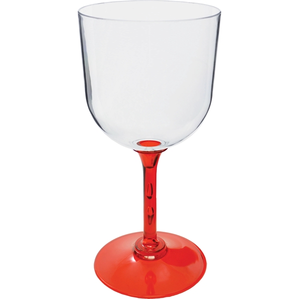 Plastic Goblet. Clear Bowl w/choice of short or long stem base... from ASI 61952 Howw Mfg Co Inc / Howw USA