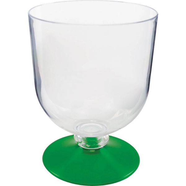 Plastic Goblet. Clear Bowl w/choice of short or long stem base... from ASI 61952 Howw Mfg Co Inc / Howw USA