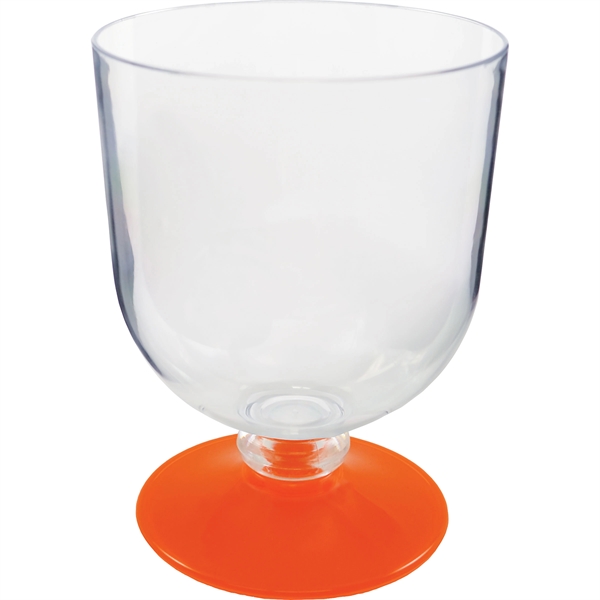 Plastic Goblet. Clear Bowl w/choice of short or long stem base... from ASI 61952 Howw Mfg Co Inc / Howw USA