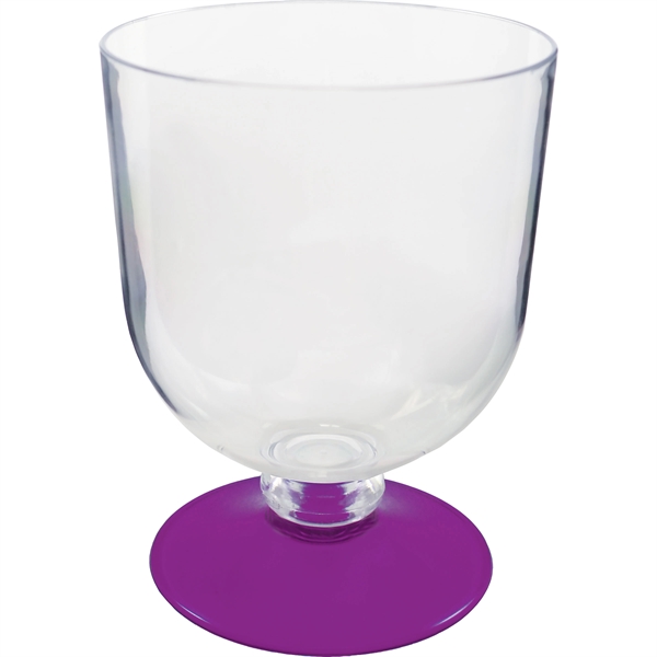 Plastic Goblet. Clear Bowl w/choice of short or long stem base... from ASI 61952 Howw Mfg Co Inc / Howw USA