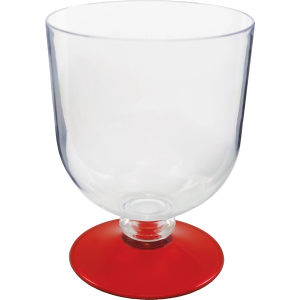 Plastic Goblet. Clear Bowl w/choice of short or long stem base... from ASI 61952 Howw Mfg Co Inc / Howw USA
