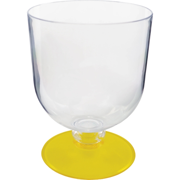 Plastic Goblet. Clear Bowl w/choice of short or long stem base... from ASI 61952 Howw Mfg Co Inc / Howw USA