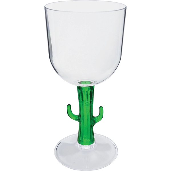 14 oz. Clear Plastic Goblet with choice of 8 novelty stem... from ASI 61952 Howw Mfg Co Inc / Howw USA