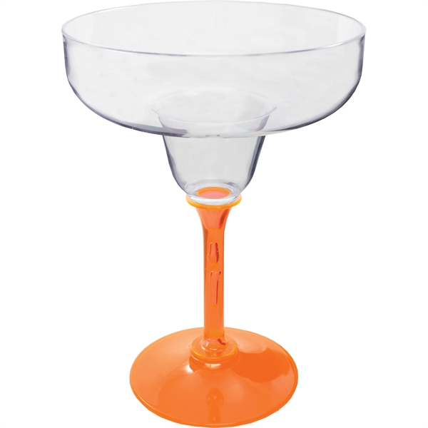 12 oz. Plastic Margarita Glass. Clear Bowl w/choice of short or... from ASI 61952 Howw Mfg Co Inc / Howw USA