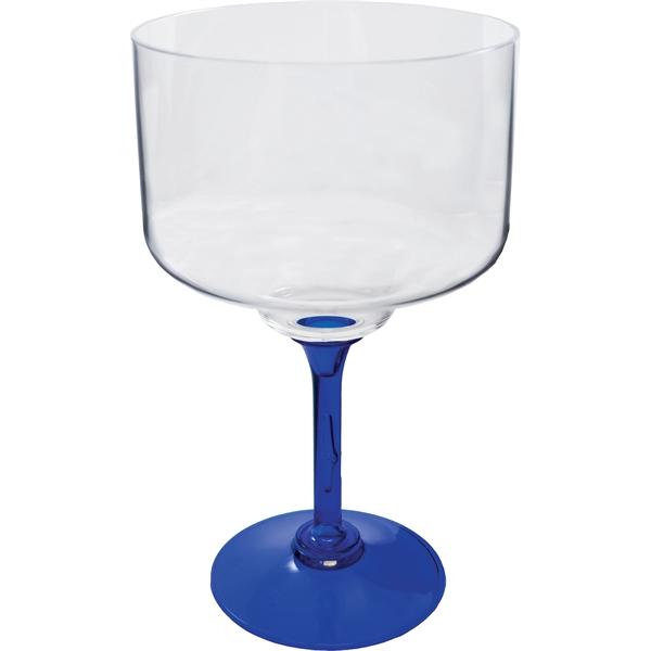 18 oz. Plastic Margarita Glass. Clear Bowl w/choice of short or... from ASI 61952 Howw Mfg Co Inc / Howw USA