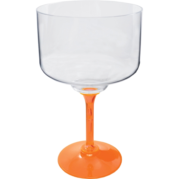 18 oz. Plastic Margarita Glass. Clear Bowl w/choice of short or... from ASI 61952 Howw Mfg Co Inc / Howw USA
