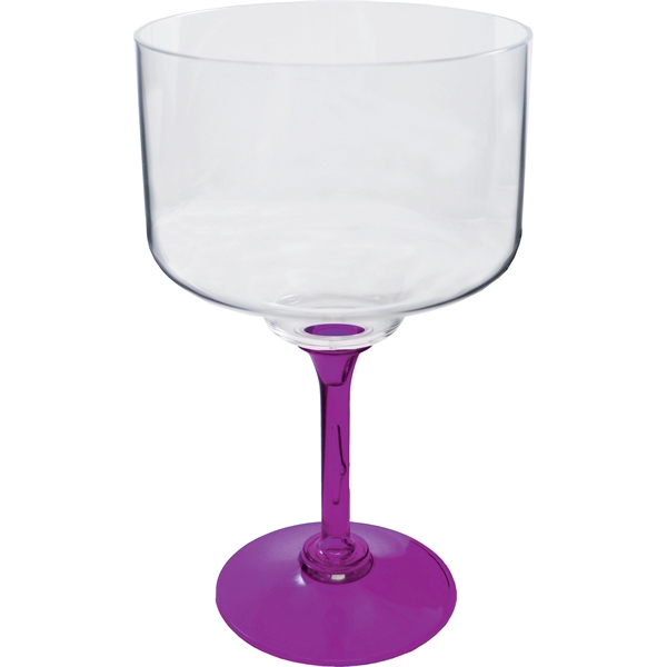 18 oz. Plastic Margarita Glass. Clear Bowl w/choice of short or... from ASI 61952 Howw Mfg Co Inc / Howw USA