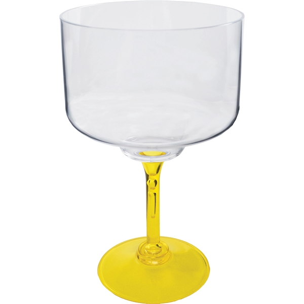 18 oz. Plastic Margarita Glass. Clear Bowl w/choice of short or... from ASI 61952 Howw Mfg Co Inc / Howw USA
