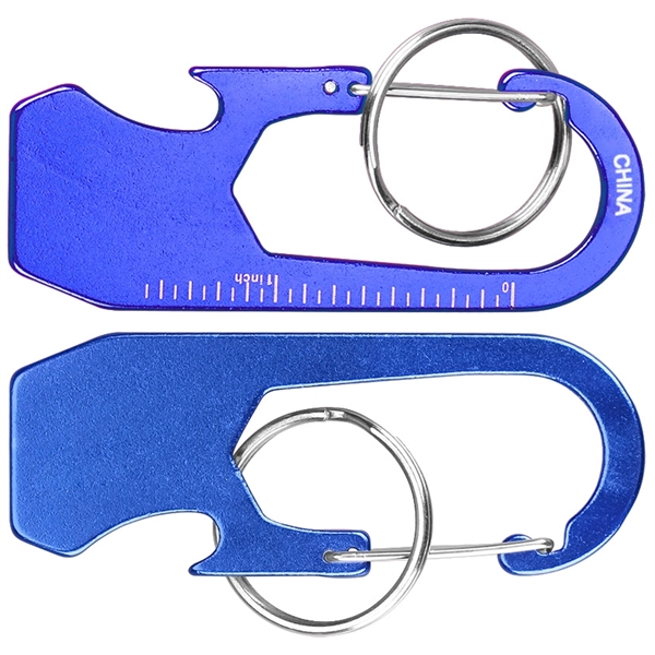 Ruler Carabiner with Bottle Opener and Key Ring... from ASI 74585 Nu Promo International / Nu Promo Line