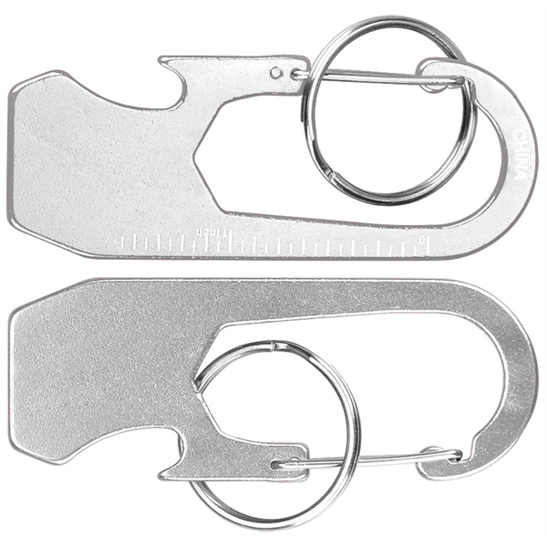 Ruler Carabiner with Bottle Opener and Key Ring... from ASI 74585 Nu Promo International / Nu Promo Line